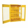 Vestil Yellow Cylinder Cabinet Horizontal 12 Cylinder Capacity CYL-H-12